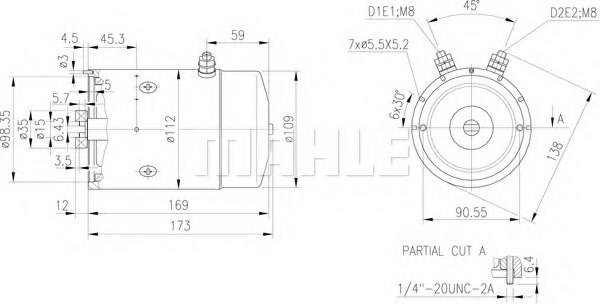MAHLE ORIGINAL MM 19 Electric Motor